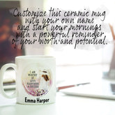 Law of Attraction: Custom Name Mug for Love, Happiness & Success Inspiration, Mugs, $ 26.50, A Moment Of Now™